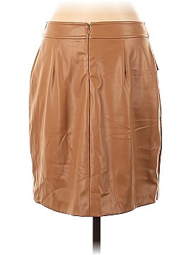 Calvin Klein Faux Leather Skirt (view 2)