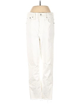 Madewell The Perfect Vintage Jean in Tile White: Raw-Hem Edition (view 1)