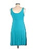 Willow Knit by Pine Cone Hill Solid Teal Casual Dress Size M - photo 2