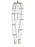 Leallo 100% Cotton Acid Wash Print Grid Plaid Stripes Tie-dye White Sweatpants Size XS - photo 2