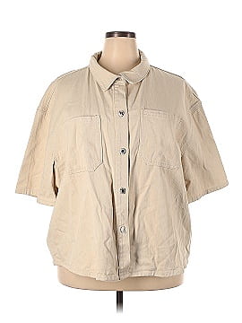 PrettyLittleThing Short Sleeve Button-Down Shirt (view 1)
