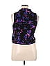 Hot Topic 100% Rayon Purple Sleeveless Button-Down Shirt Size XL - photo 2