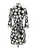 Diane von Furstenberg 100% Silk Floral Motif Graphic Black Casual Dress Size 4 - photo 2