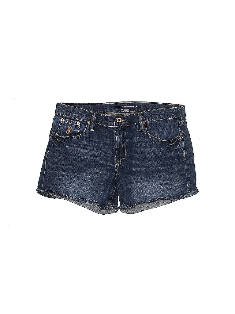 Ralph Lauren Sport 100% Cotton Blue Denim Shorts Size 8 - photo 1