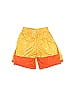 Under Armour 100% Polyester Graphic Paint Splatter Print Yellow Athletic Shorts Size S (Youth) - photo 2
