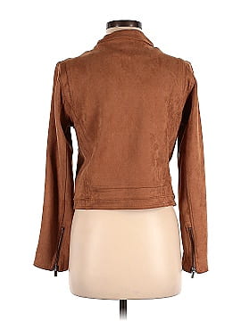 Shinestar Faux Leather Jacket (view 2)