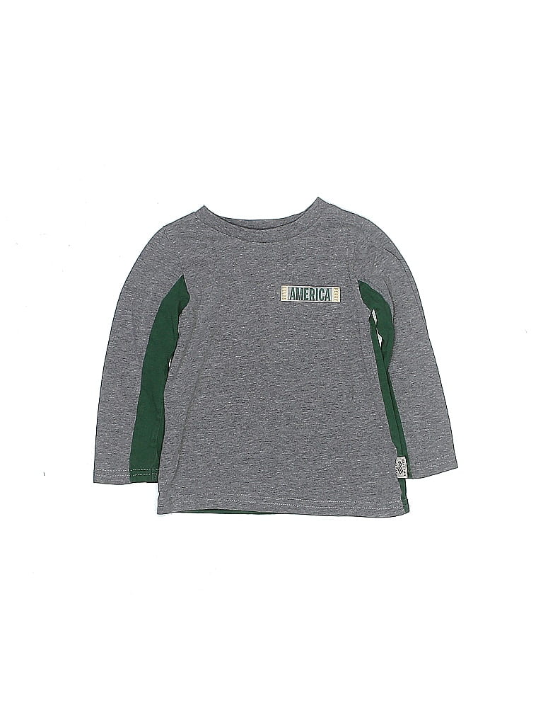 Perry Ellis 100% Cotton Gray Long Sleeve T-Shirt Size 2T - photo 1