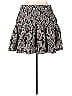 Anthropologie 100% Cotton Floral Motif Paisley Batik Black Gray Casual Skirt Size XL - photo 2