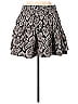 Anthropologie 100% Cotton Floral Motif Paisley Batik Black Gray Casual Skirt Size XL - photo 1