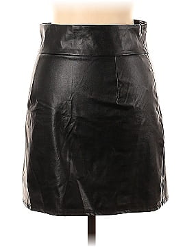 Shein Faux Leather Skirt (view 2)