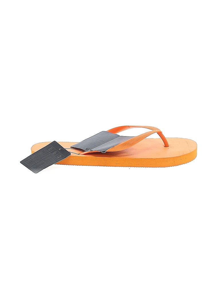 Forever 21 Orange Flip Flops Size M - photo 1