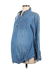 Liz Lange Maternity Long Sleeve Button Down Shirt