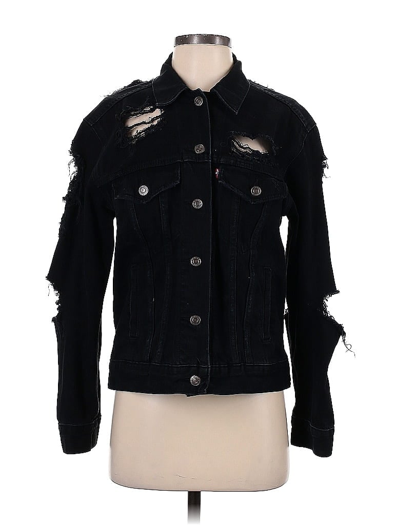 Levi's 100% Cotton Black Denim Jacket Size S - photo 1