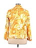 Additions by Chico's Floral Motif Yellow Jacket Size XL (3) - photo 2