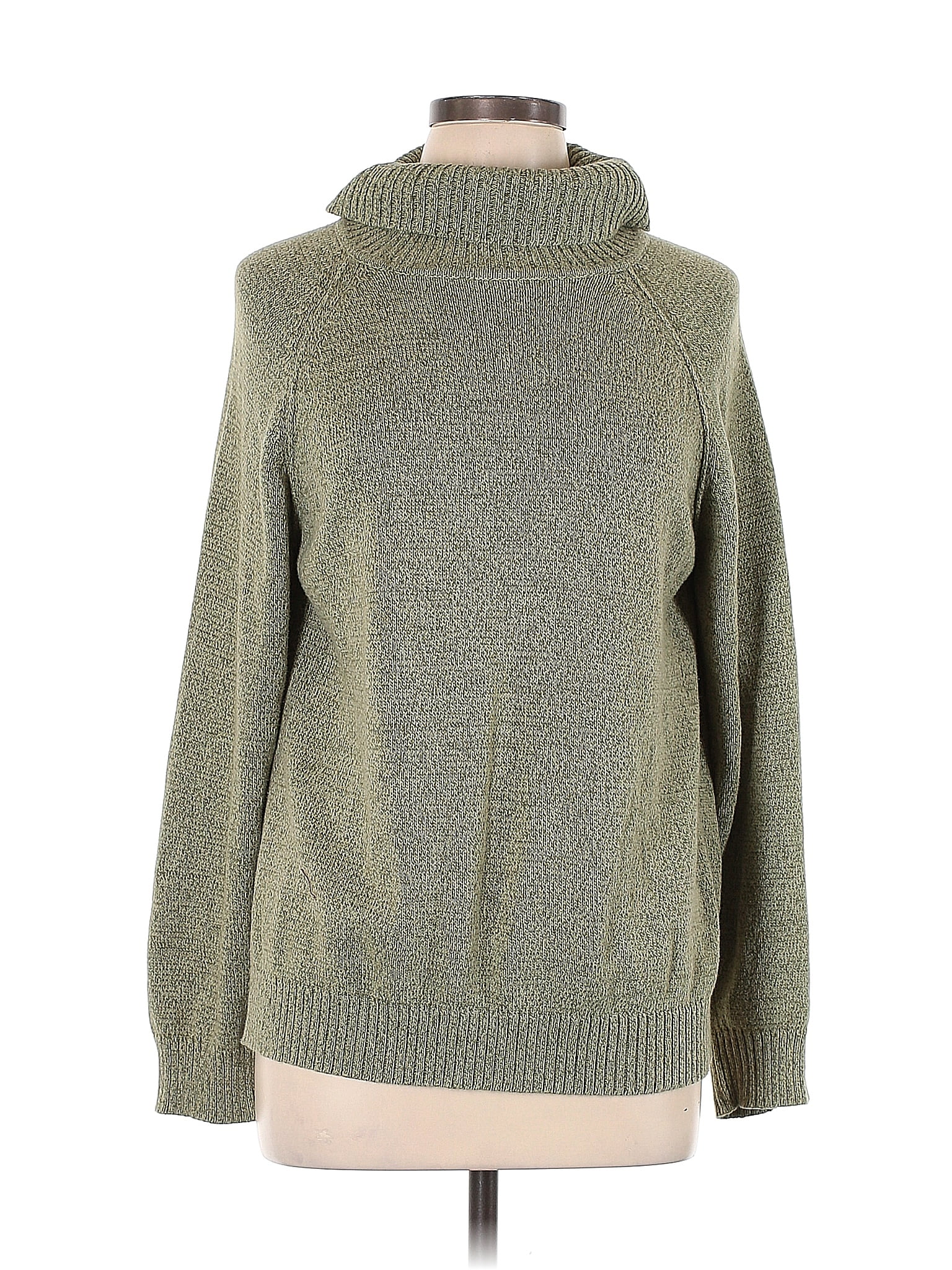 Karen Scott Womens Turtleneck Sweater Blue Size Medium