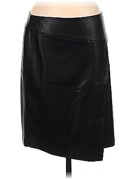 DKNY Faux Leather Skirt (view 1)