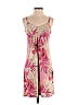 Tommy Bahama 100% Cotton Floral Motif Tropical Pink Casual Dress Size XS - photo 1