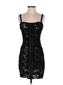 Dolce & Gabbana Lace Ruched Cocktail Dress (view 1)