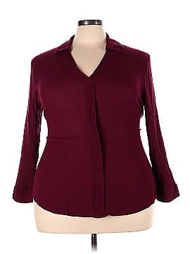 August Silk Long Sleeve Blouse (view 1)