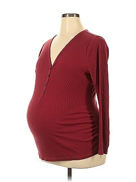 Old Navy - Maternity Long Sleeve Henley (view 1)