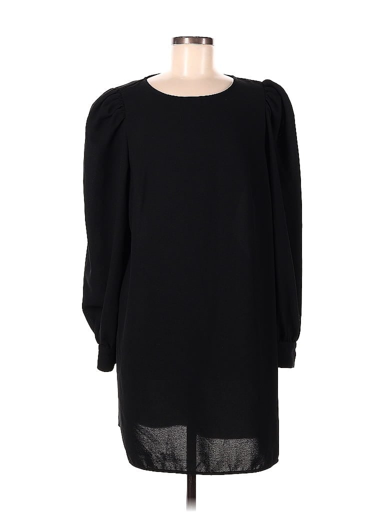 H&M 100% Polyester Black Casual Dress Size L - photo 1