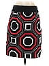 Ann Taylor 100% Cotton Jacquard Argyle Graphic Red Casual Skirt Size 0 - photo 2