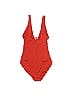 Lauren by Ralph Lauren Jacquard Solid Tortoise Hearts Red One Piece Swimsuit Size 8 - photo 2