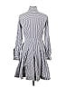 MICHAEL Michael Kors Stripes Gray Casual Dress Size 4 - photo 2