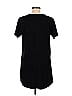 Olivaceous Solid Black Casual Dress Size M - photo 2