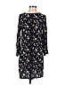 Orb 100% Rayon Print Black Casual Dress Size S - photo 1