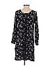 Orb 100% Rayon Print Black Casual Dress Size S - photo 2