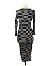 French Connection 100% Cotton Stripes Black Casual Dress Size M - photo 2