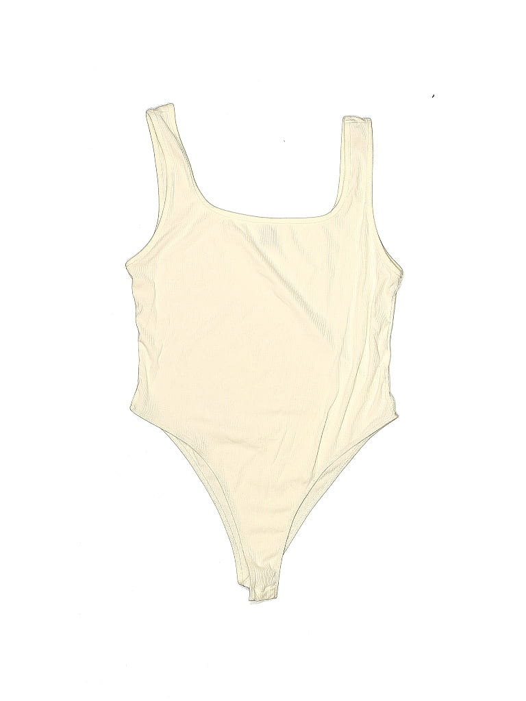 Pre-owned Shein Curve Bodysuit In White