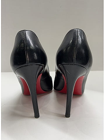 Christian Louboutin 100% Leather Black Leather So Kate Pointed Toe