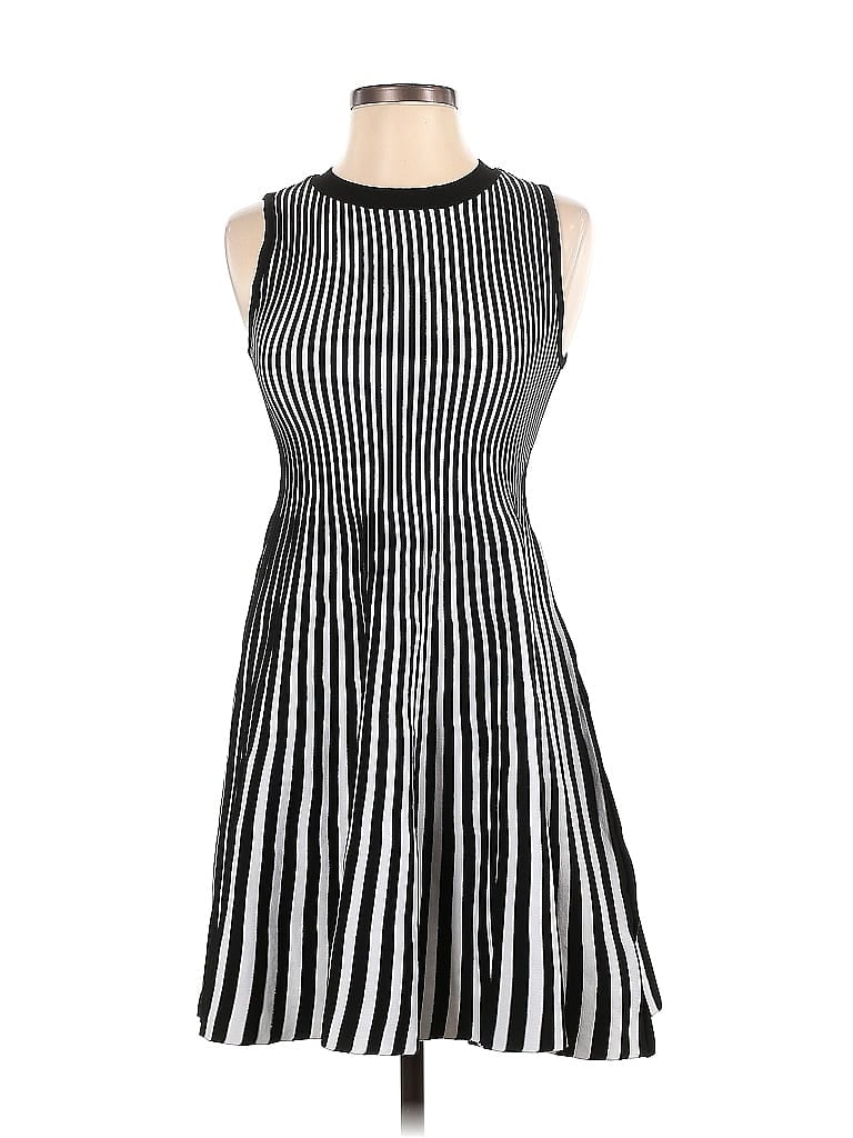Scoop Stripes Black Casual Dress Size S - photo 1