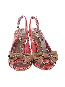Prada Patent Leather Slingback Bow Heels (view 2)