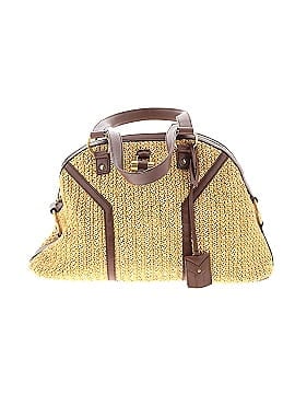 Yves Saint Laurent Raffia and Leather Woven Muse Shoulder Bag (view 1)
