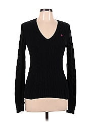 Lauren by Ralph Lauren Blue Silk Pullover Sweater Size M - 77% off ...
