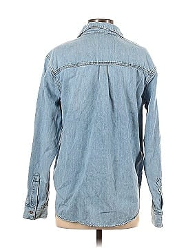 Good American X Zara Long Sleeve Button-Down Shirt (view 2)