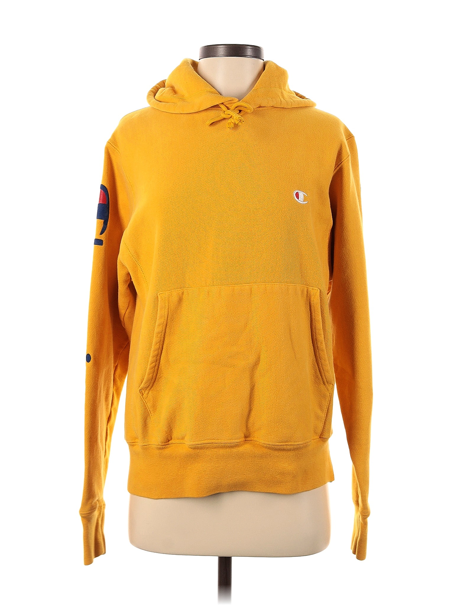 Champion Yellow Pullover Hoodie Size S - 57% off | ThredUp