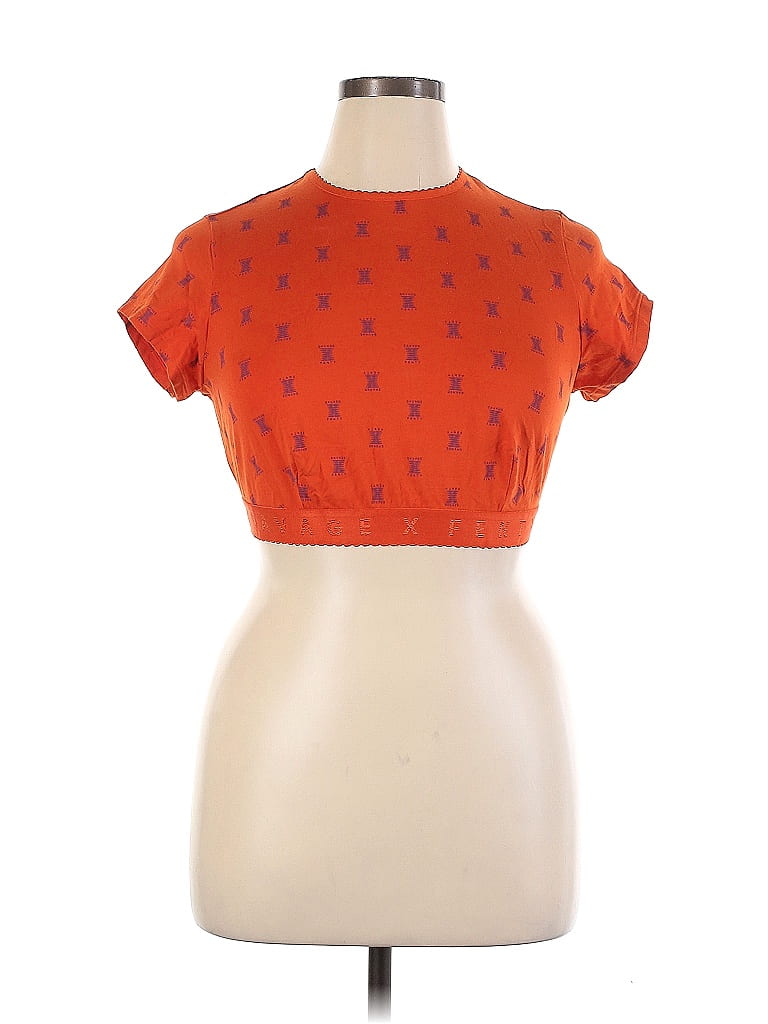 Savage X Fenty Orange Short Sleeve T-Shirt Size 1X (Plus) - photo 1