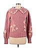 LoveShackFancy Hearts Pink Pullover Sweater Size M - photo 1
