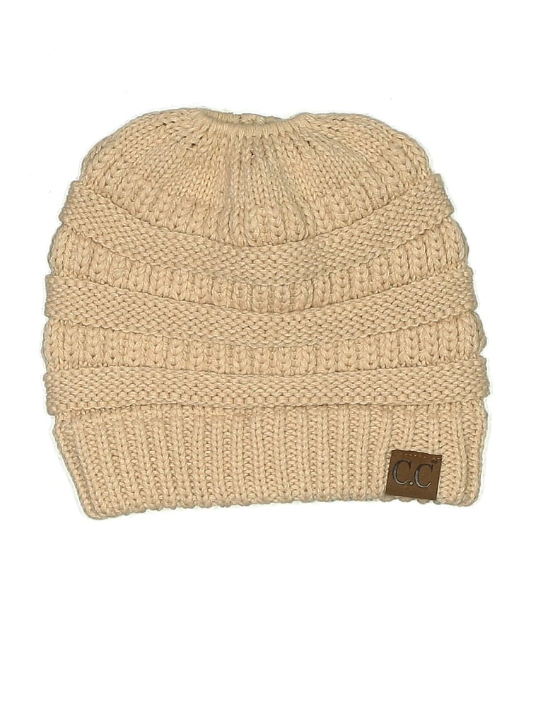 Pre-owned C.c Exclusives Beanie Hat In White