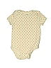 Carter's 100% Cotton Polka Dots Hearts Ivory Short Sleeve Onesie 0-3 MO / 3 MO - photo 1