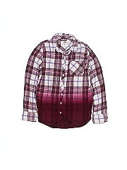 Justice Long Sleeve Button Down Shirt