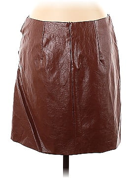 Marella Faux Leather Skirt (view 2)