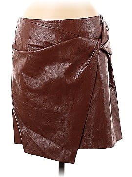 Marella Faux Leather Skirt (view 1)