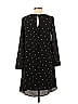 H&M 100% Polyester Stars Polka Dots Black Casual Dress Size 4 - photo 2