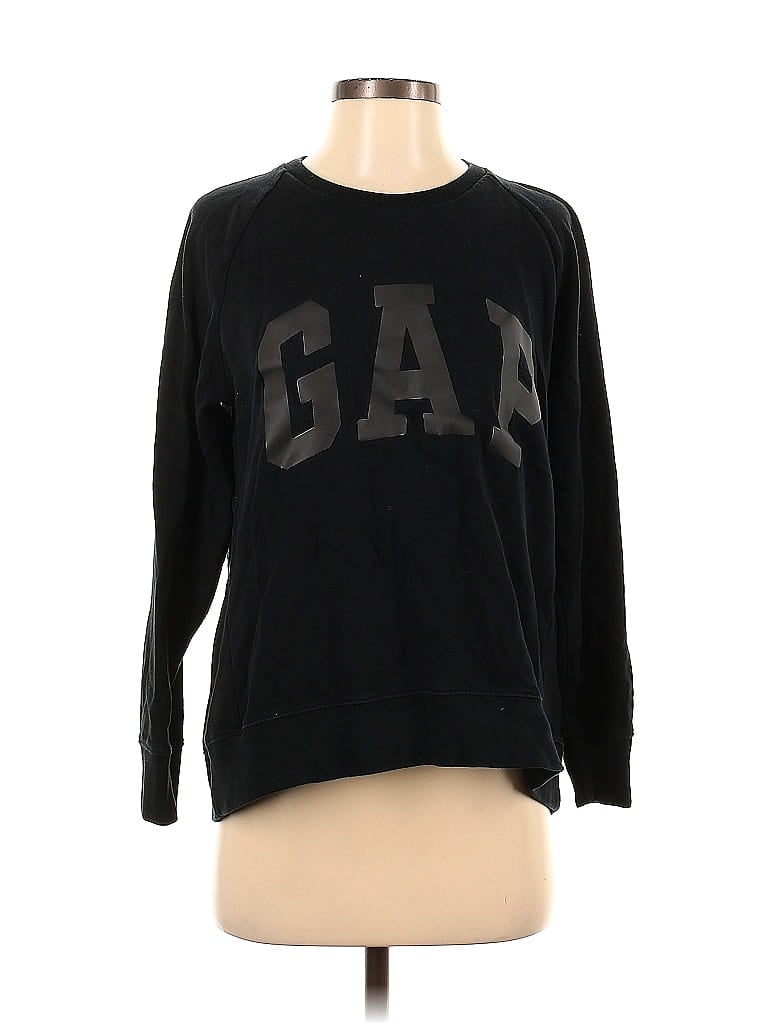 Gap 100% Cotton Black Sweatshirt Size S - photo 1