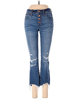 Madewell Petite Cali Demi-Boot Jeans in Bronson Wash: Button-Front Edition (view 1)